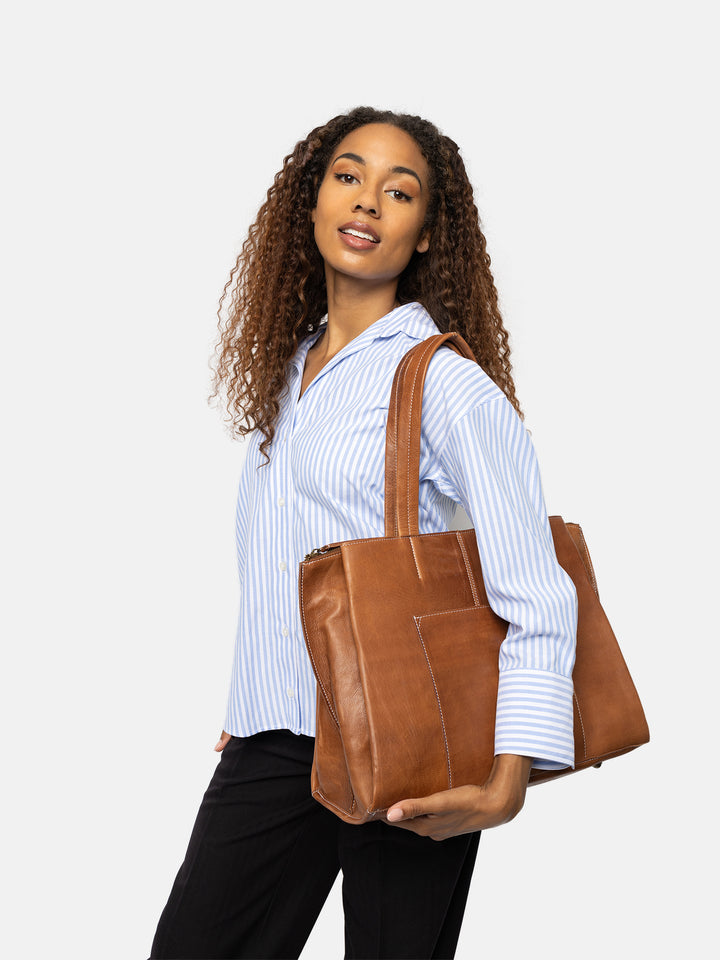 RE:DESIGNED EST 2003 Eliana Work Bag Walnut