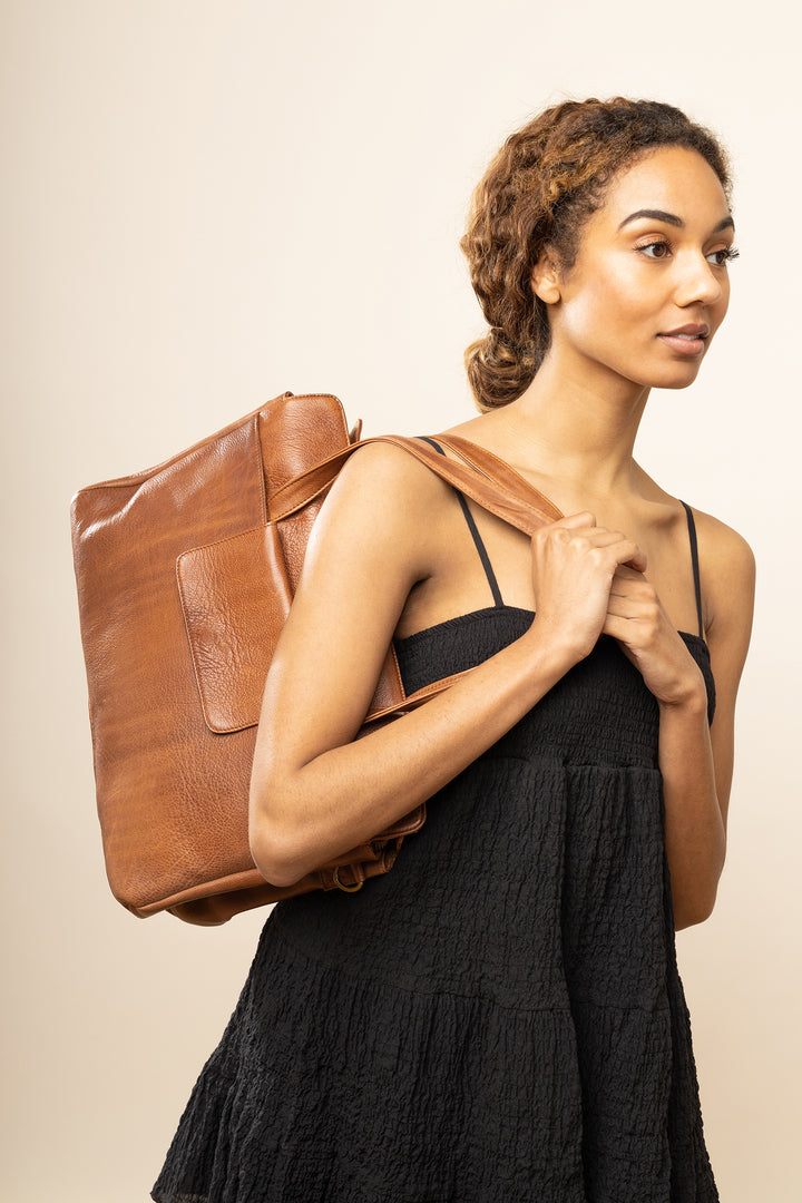 RE:DESIGNED EST 2003 Evia Urban Work Bag Walnut