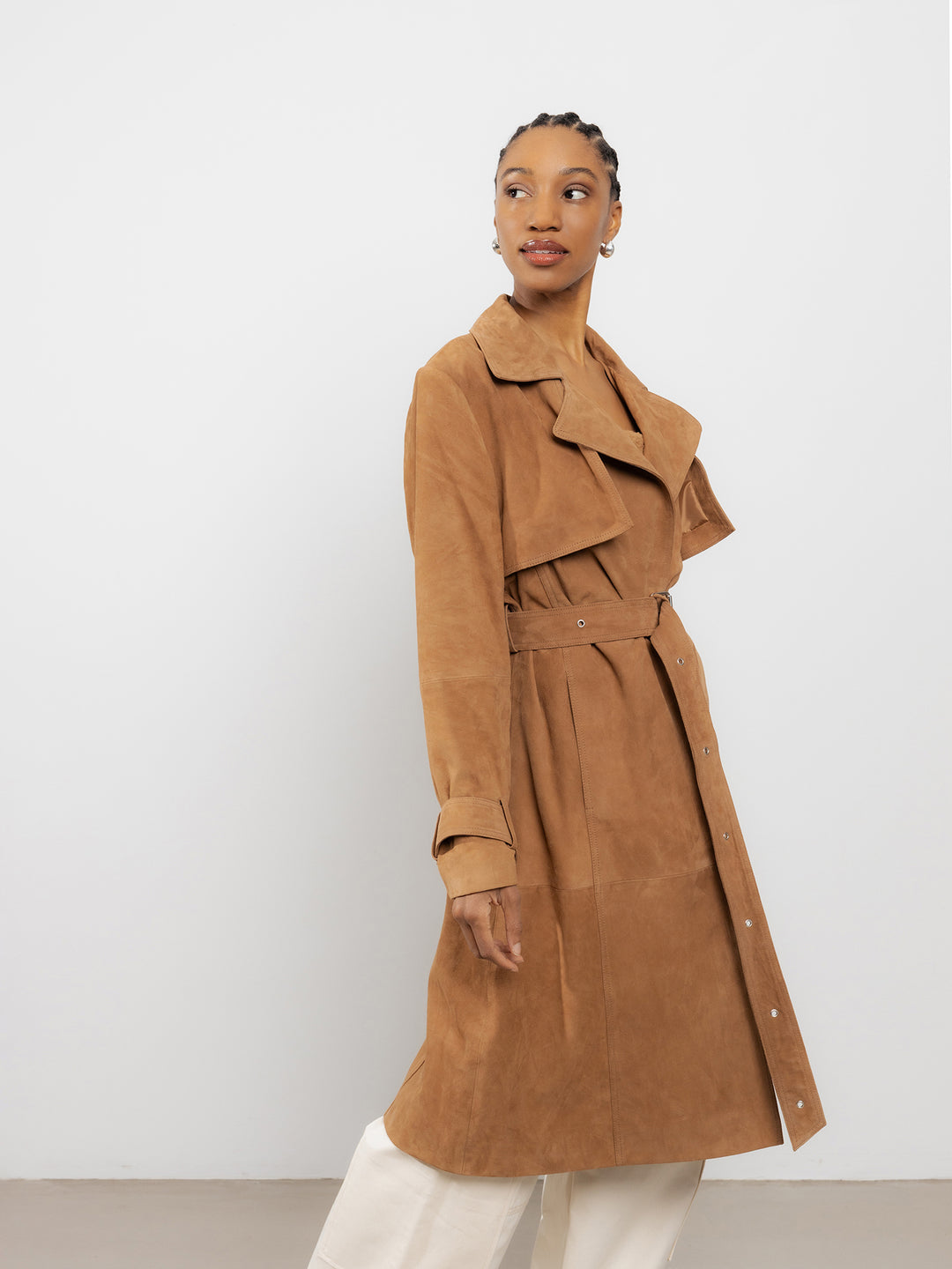 RE:DESIGNED Garment Hafna Suede Jacket Cognac