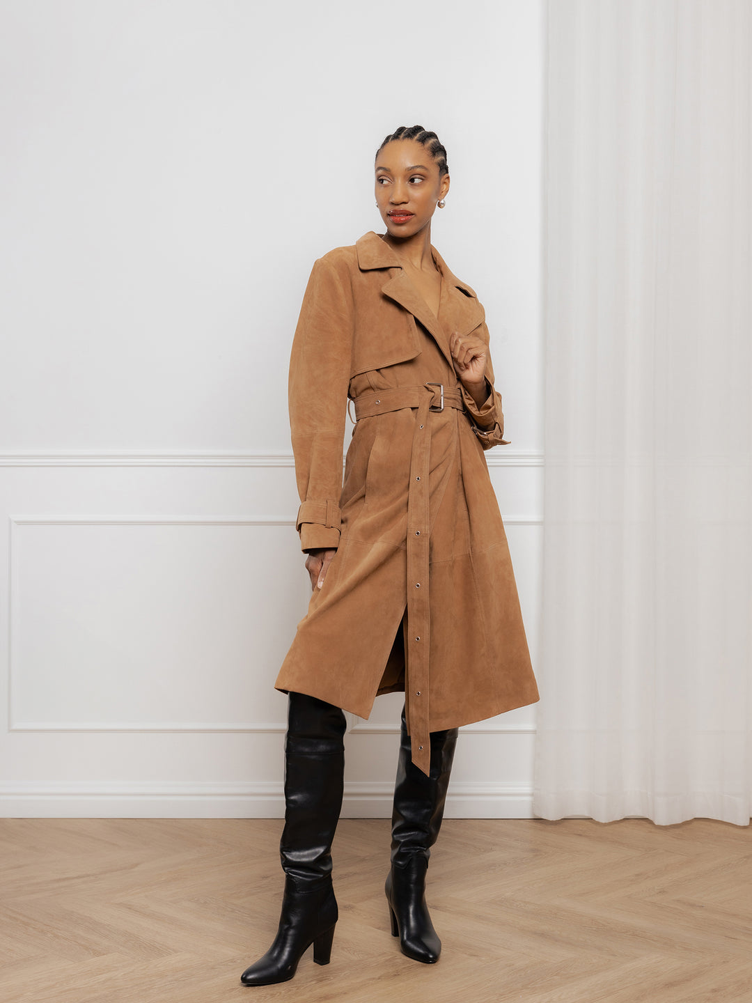 RE:DESIGNED Garment Hafna Suede Jacket Cognac