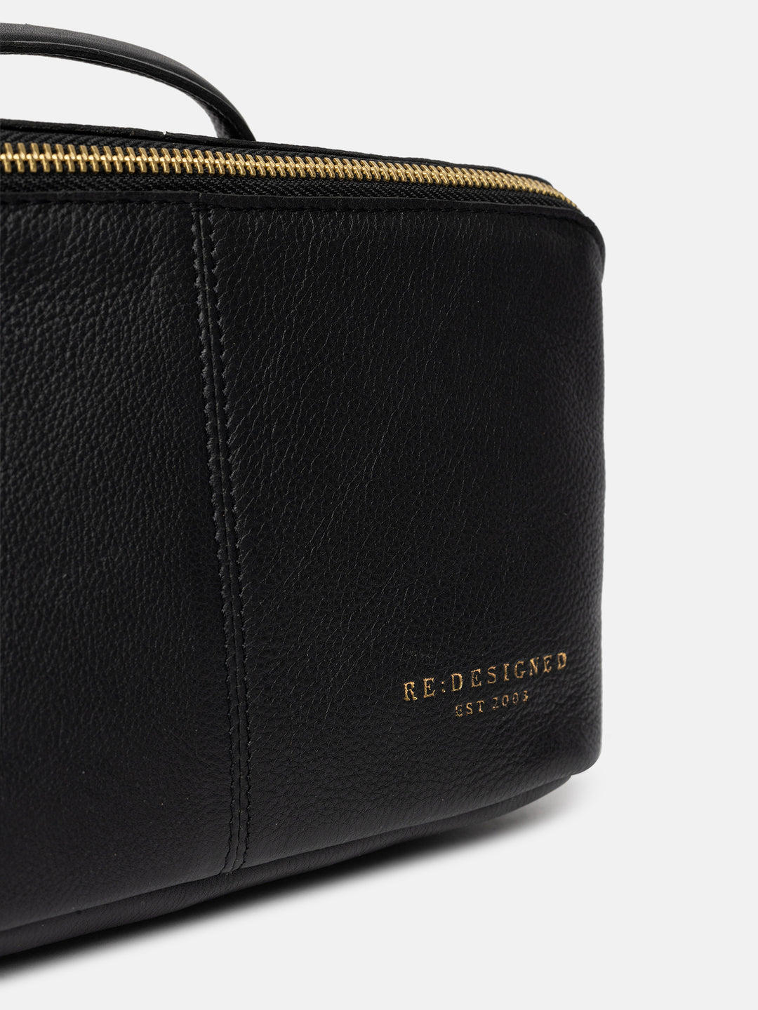 RE:DESIGNED EST 2003 Halima Small Toilet Bag Black/Gold