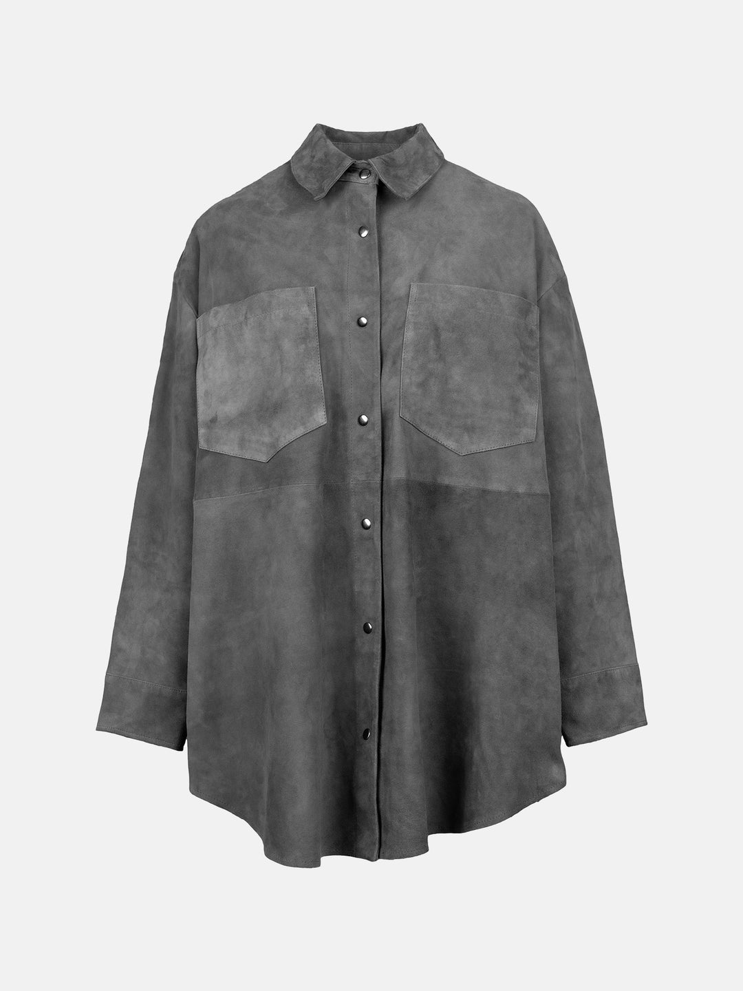 RE:DESIGNED Garment Harlow Suede Shirt Grey