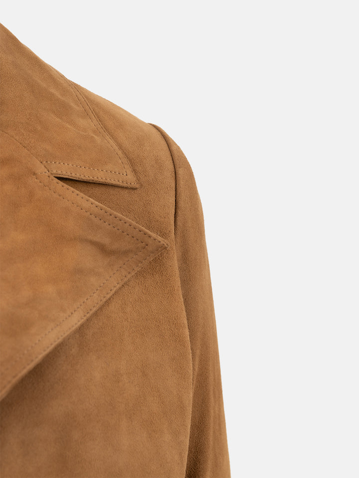 RE:DESIGNED Garment Havyn suede Jacket Cognac