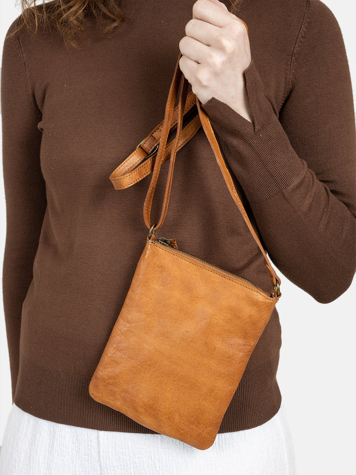 RE:DESIGNED EST 2003 Jane Urban Mobile Bag Burned Tan