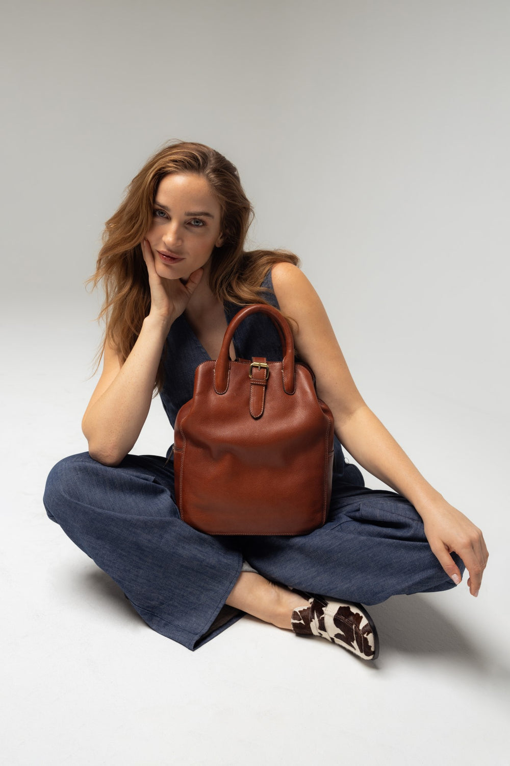 RE:DESIGNED EST 2003 Jeane Backpack Backpack Cognac