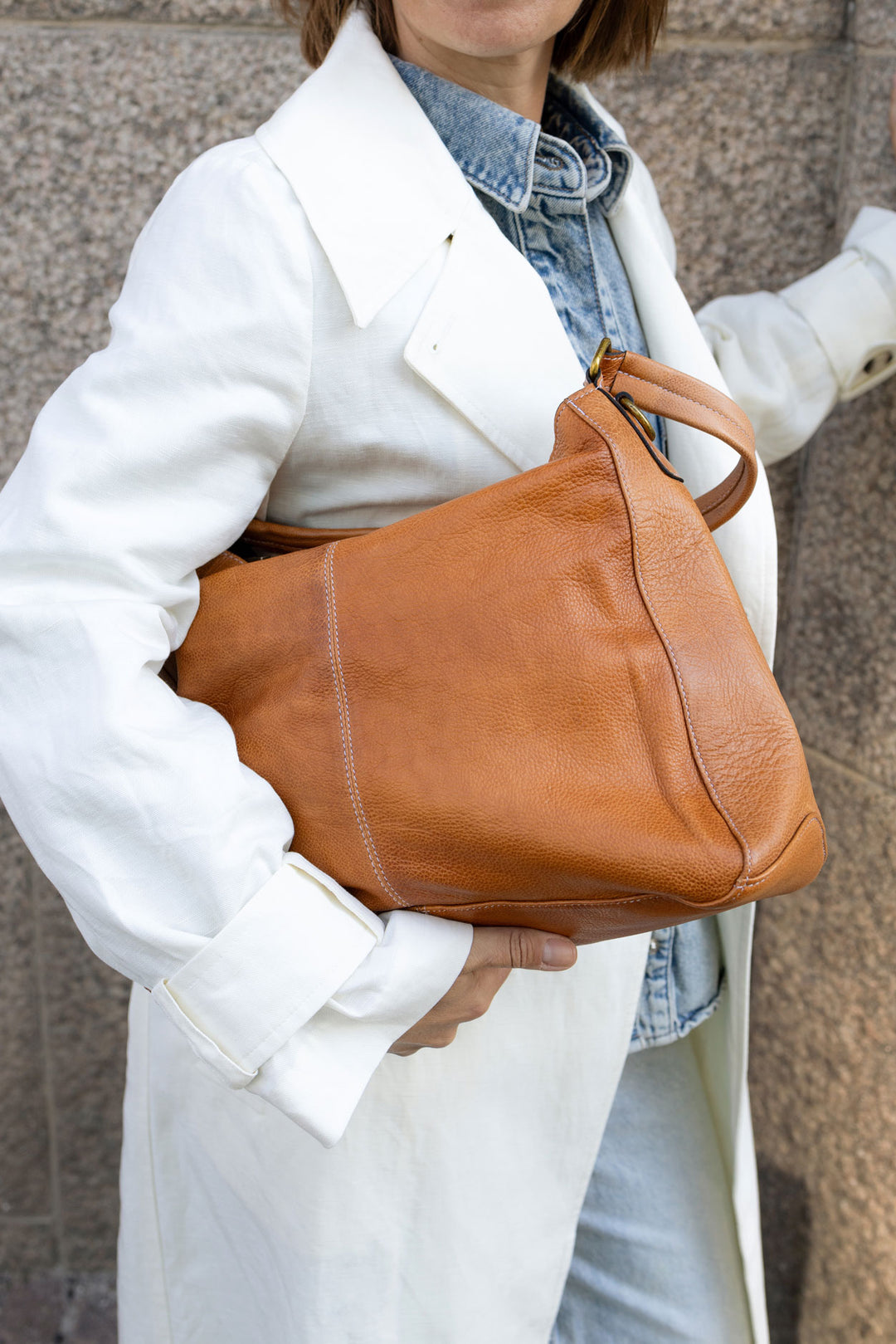 RE:DESIGNED EST 2003 Lise Big Shoulder bag Burned Tan