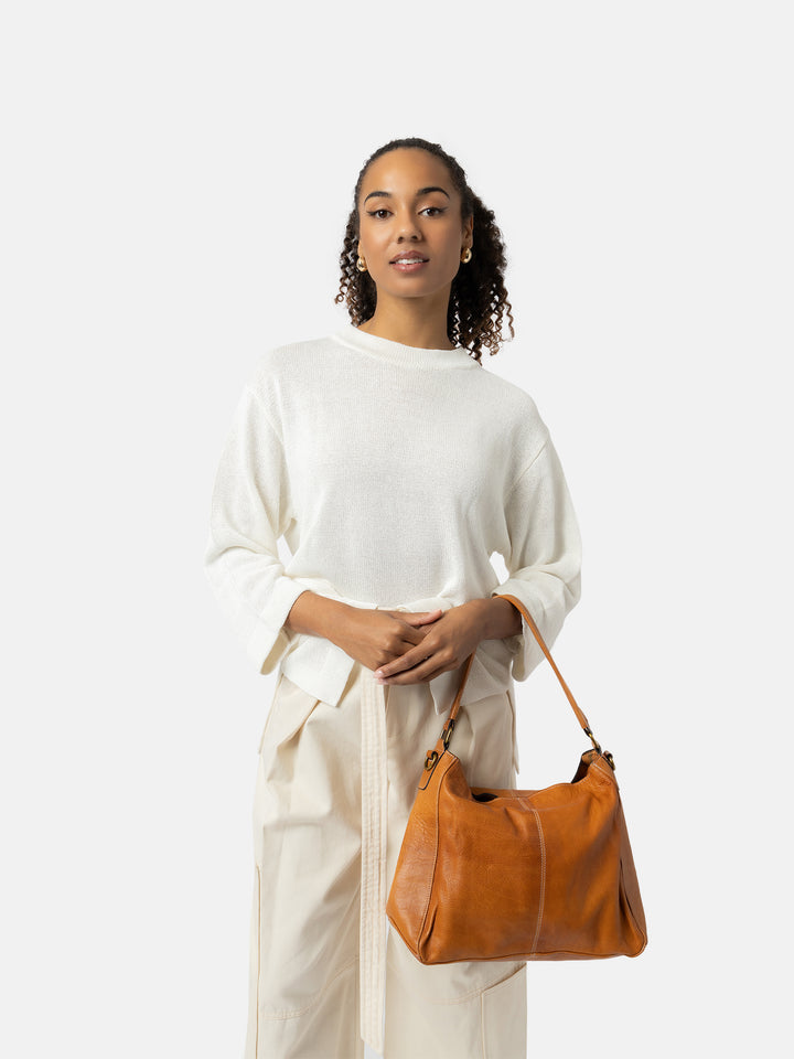 RE:DESIGNED EST 2003 Lise Big Shoulder bag Burned Tan