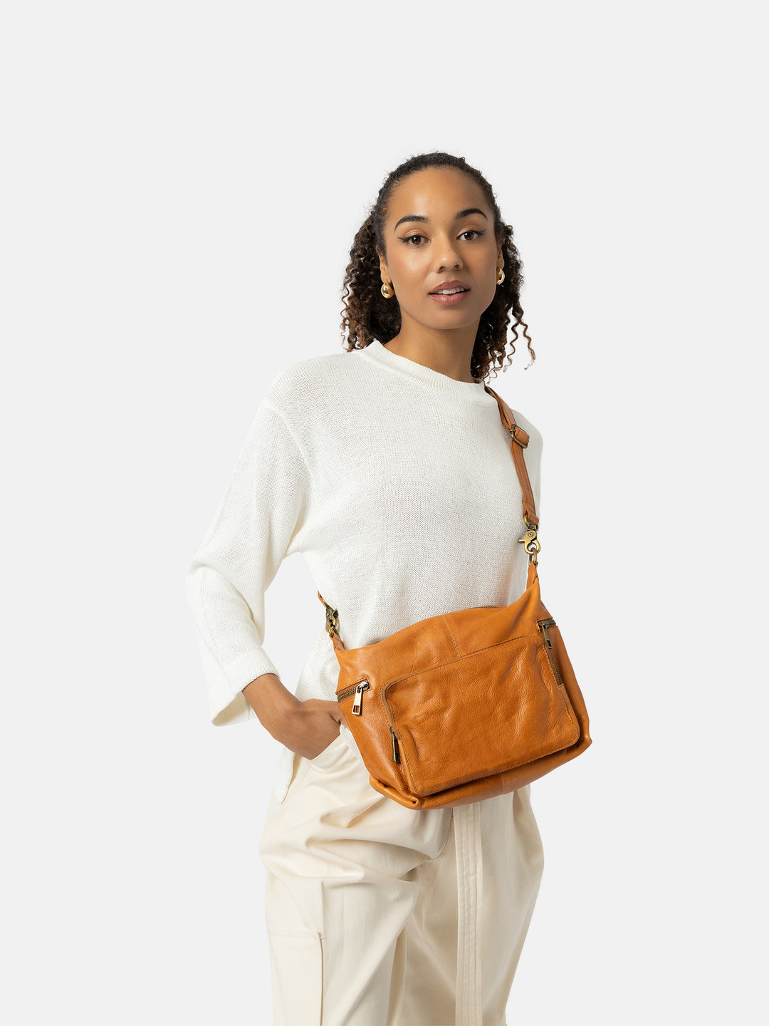 RE:DESIGNED EST 2003 Lula Big Shoulder bag Burned Tan